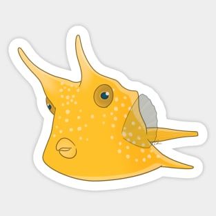 Longhorn Cowfish Sticker